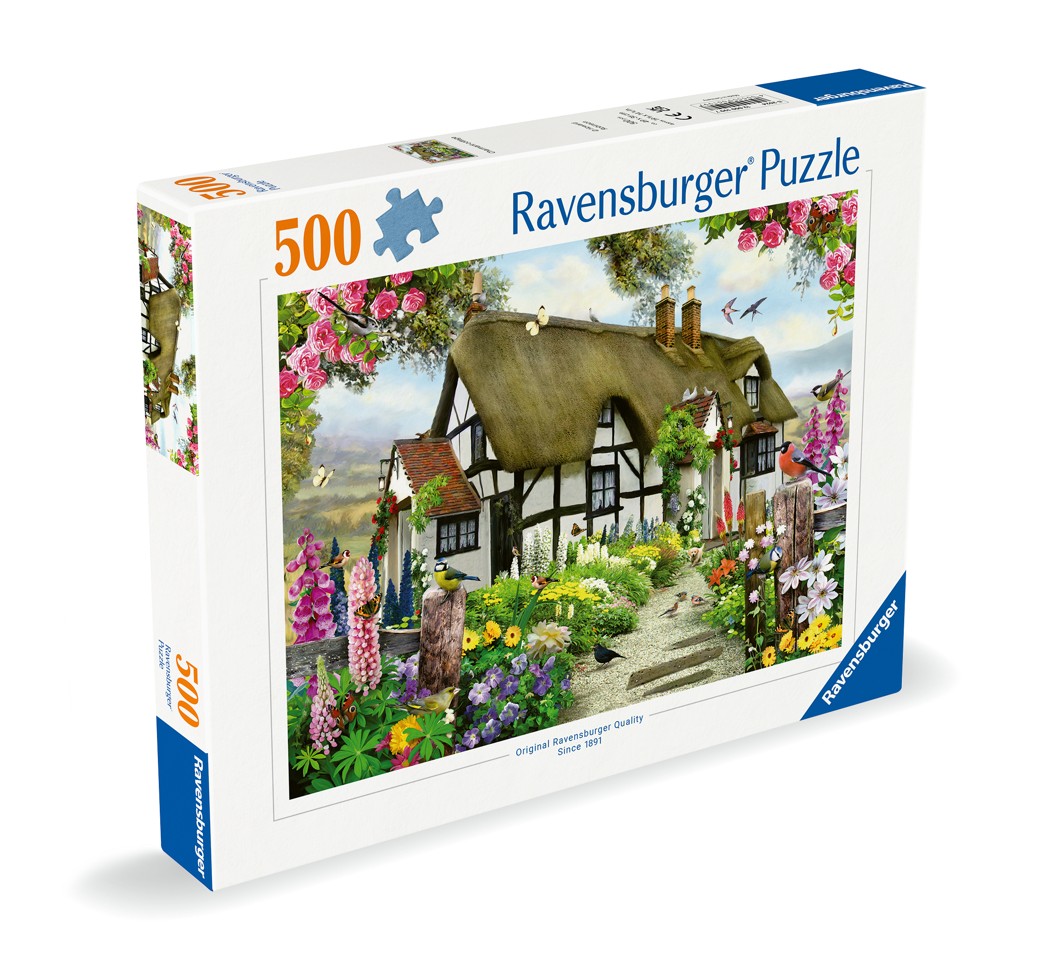 Ravensburger - Puslespil Thatched Cottage 500 brikker
