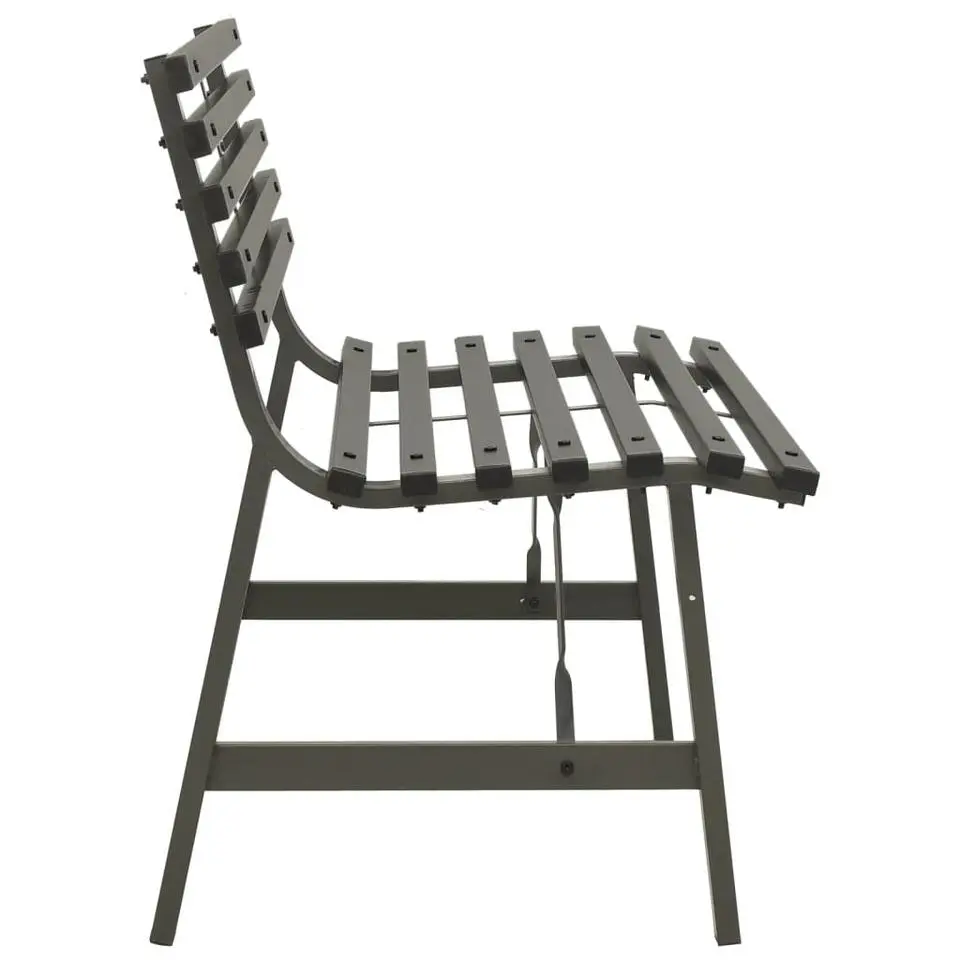 vidaXL - Tuinbank - Zwart - Staal - 110 cm