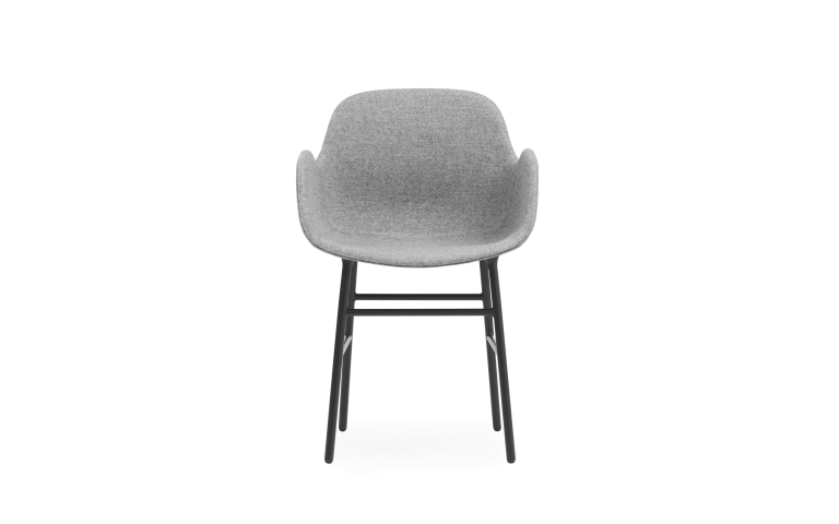 Normann Copenhagen Form armchair stoel gestoffeerd staal Ultra Leather Brandy