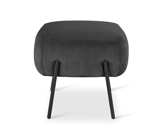 Design-Sessel mit Fußhocker – von SCAPA, anthrazit