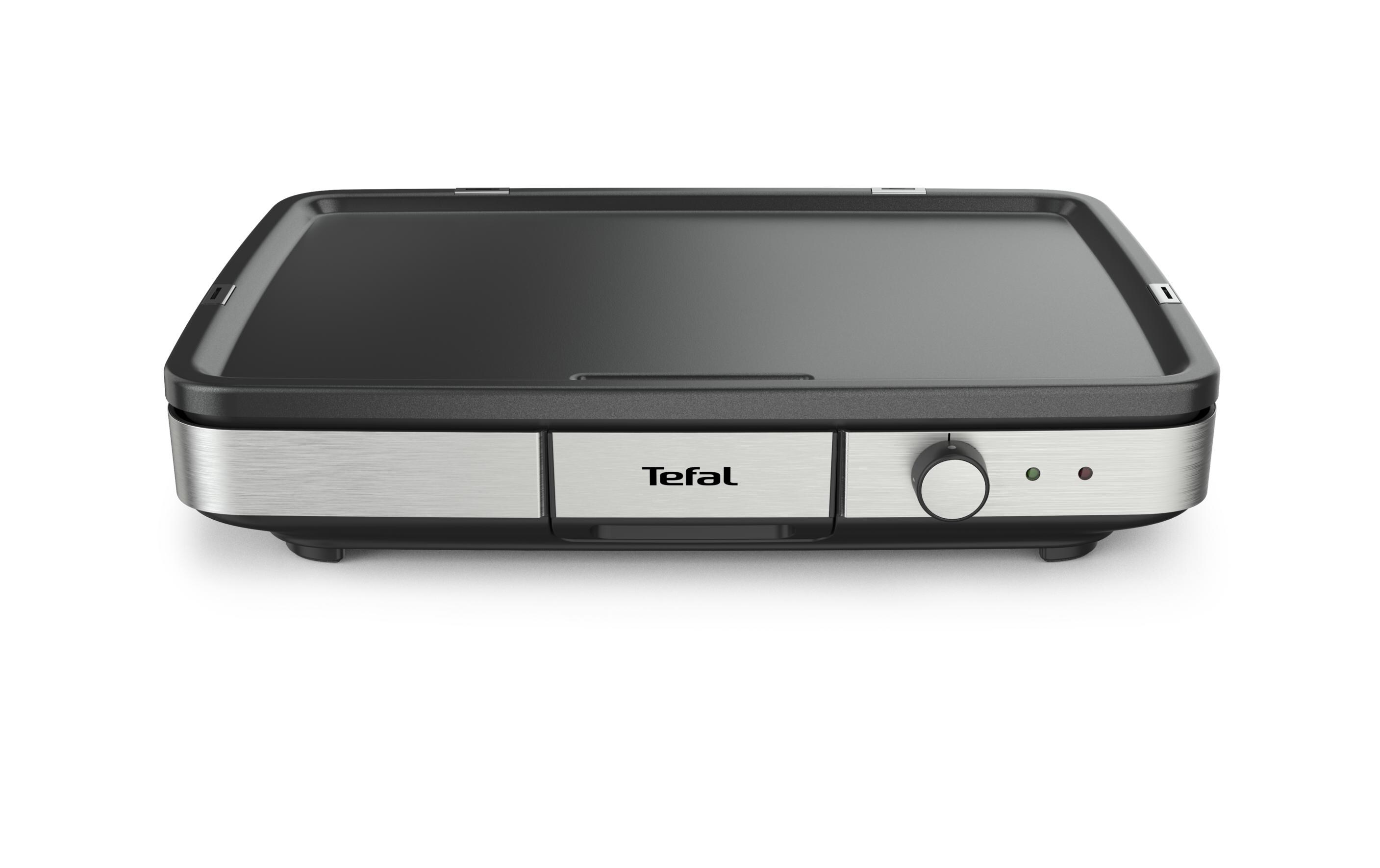 Tischgrill Maxi Plancha Schwarz/Silber<br>XXL-Elektrotischgrill