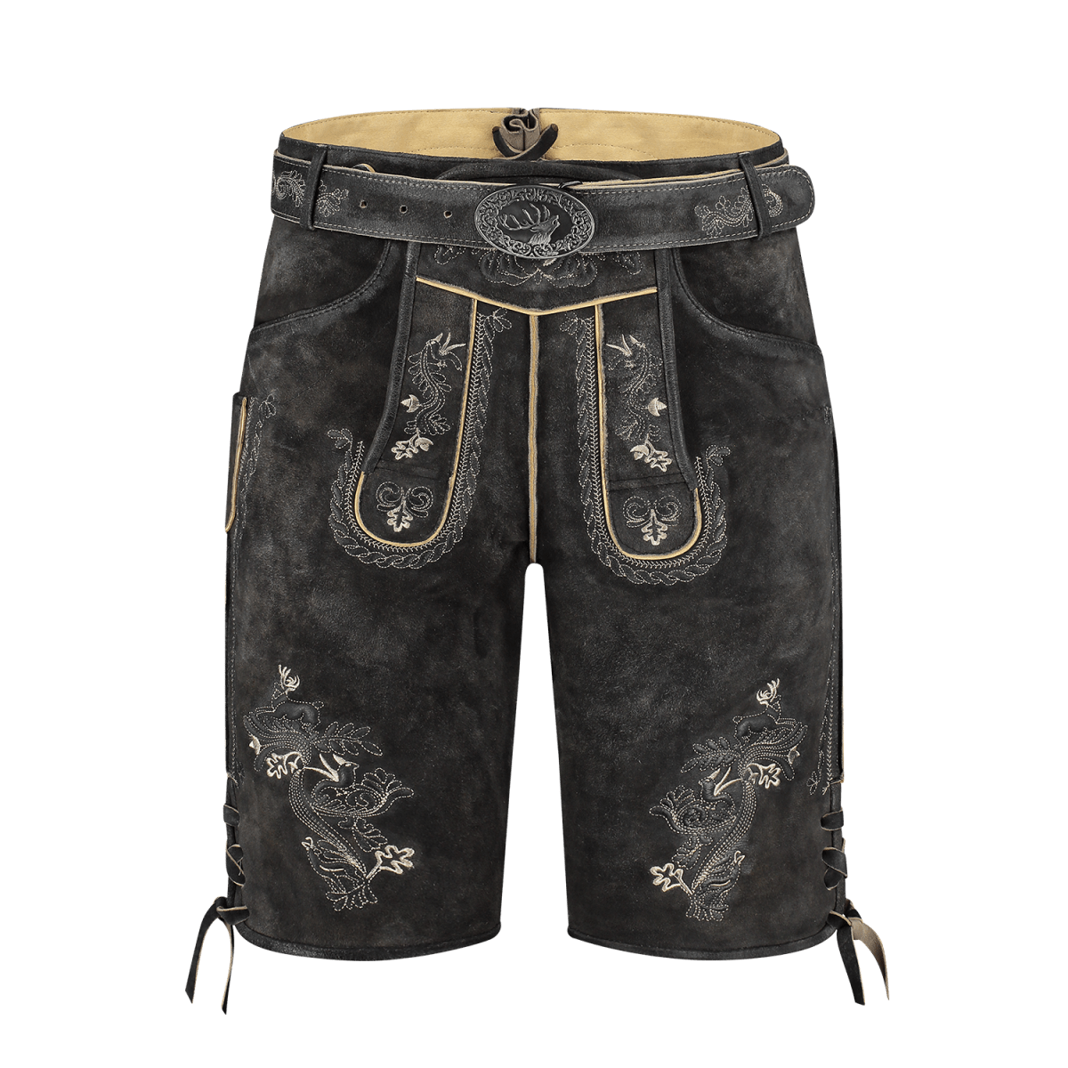 Lederhose Grijs