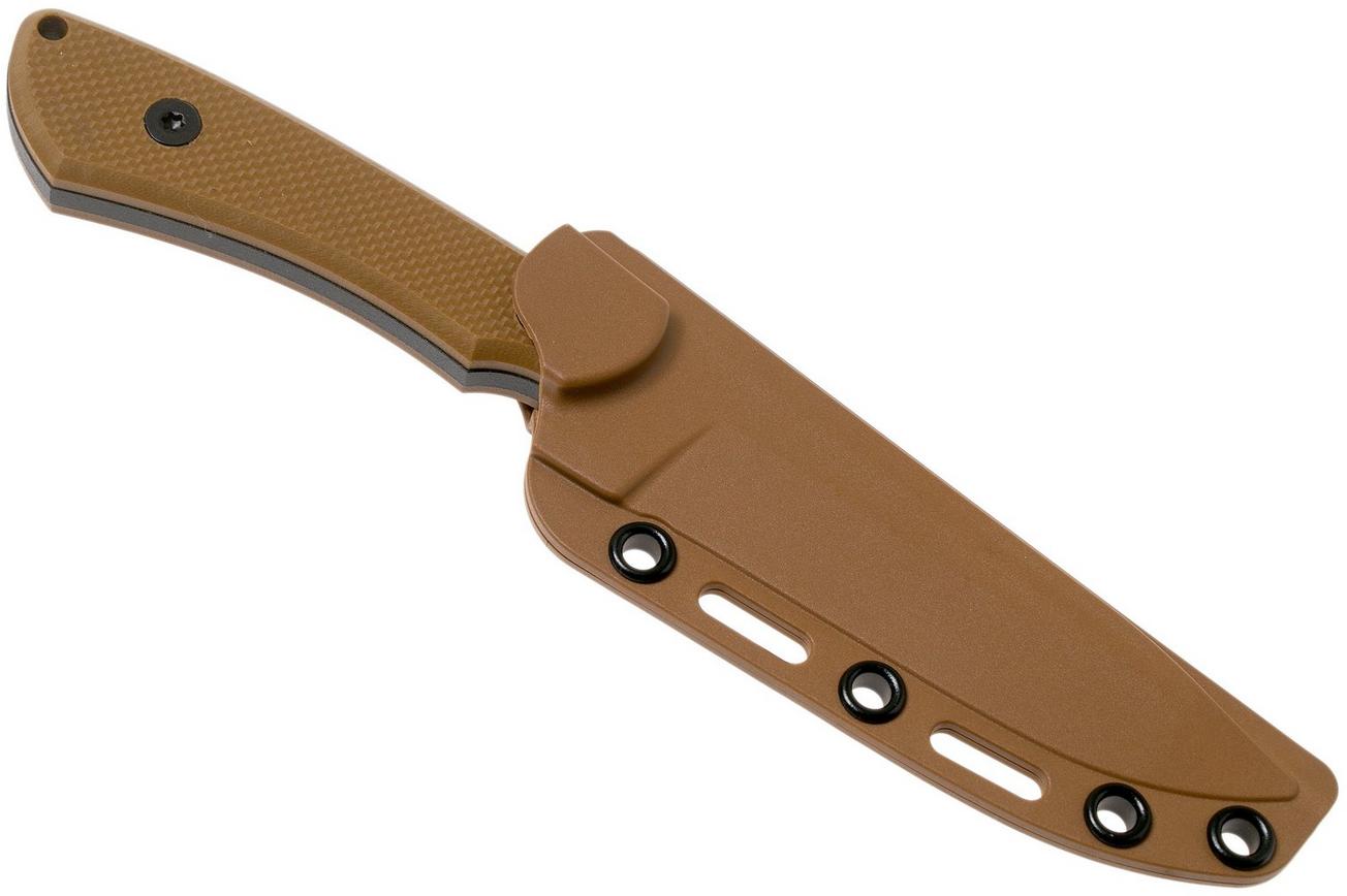 CRKT Ramadi Coyote Brown 2083 vaststaand mes, Darrin William Sirois design