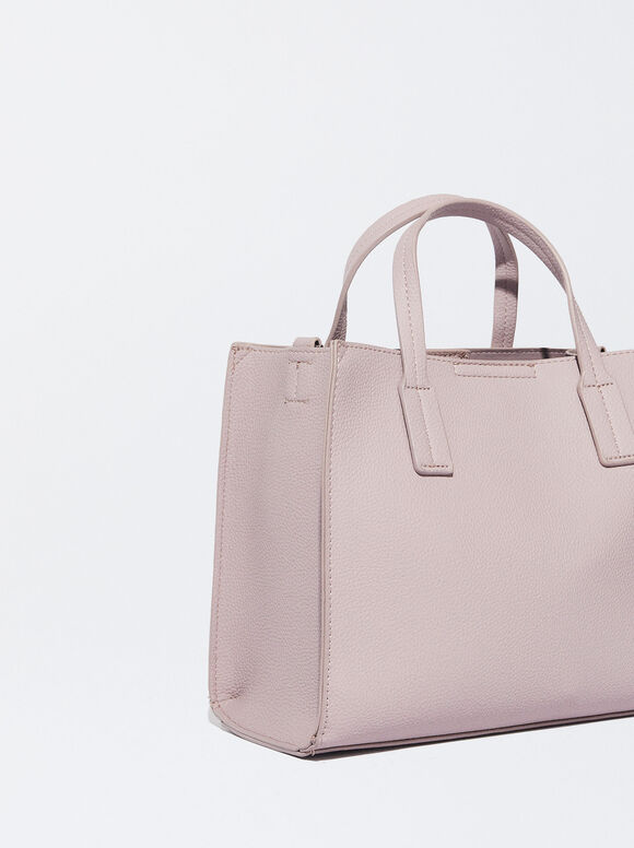 Bolsa de compras com bolsa removível - Violeta