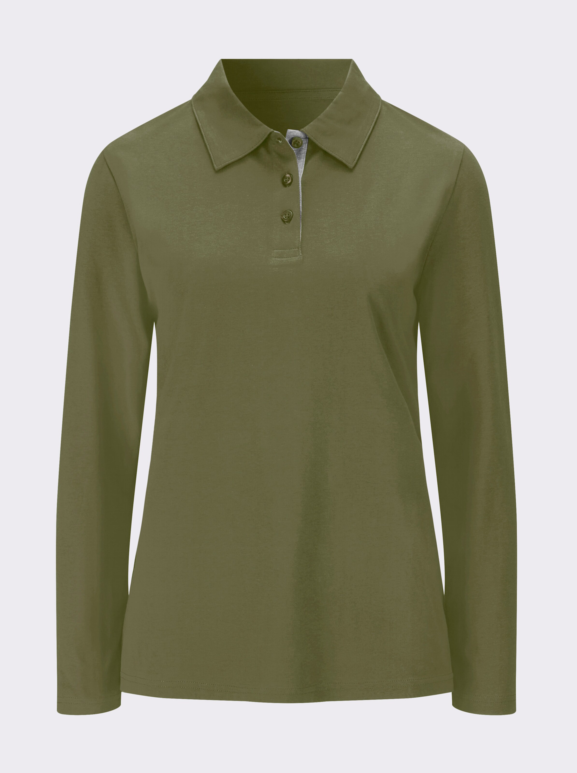 Langarm-Poloshirt