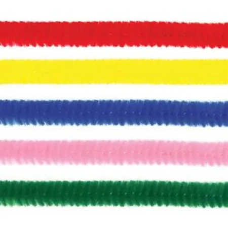 Meyco Chenilledraht, bunt sortiert, 8 mm, 50 cm, 10 Stück
