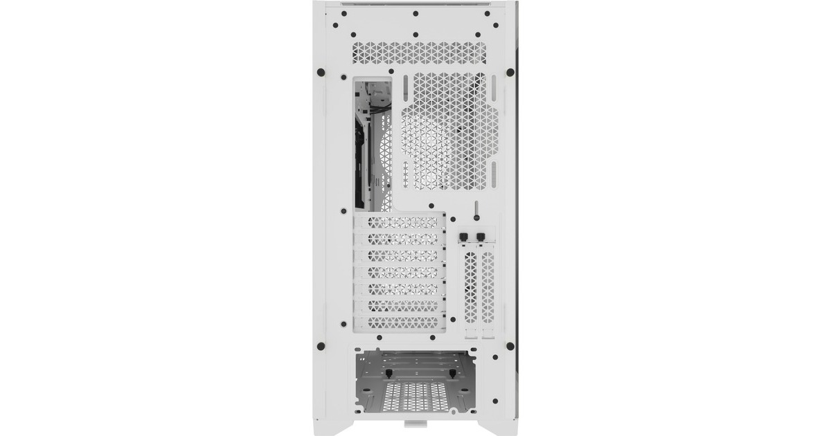 Corsair5000D CORE AIRFLOW midi tower behuizing  (Wit | 2x USB-A | 1x USB-C | Tempered Glass)