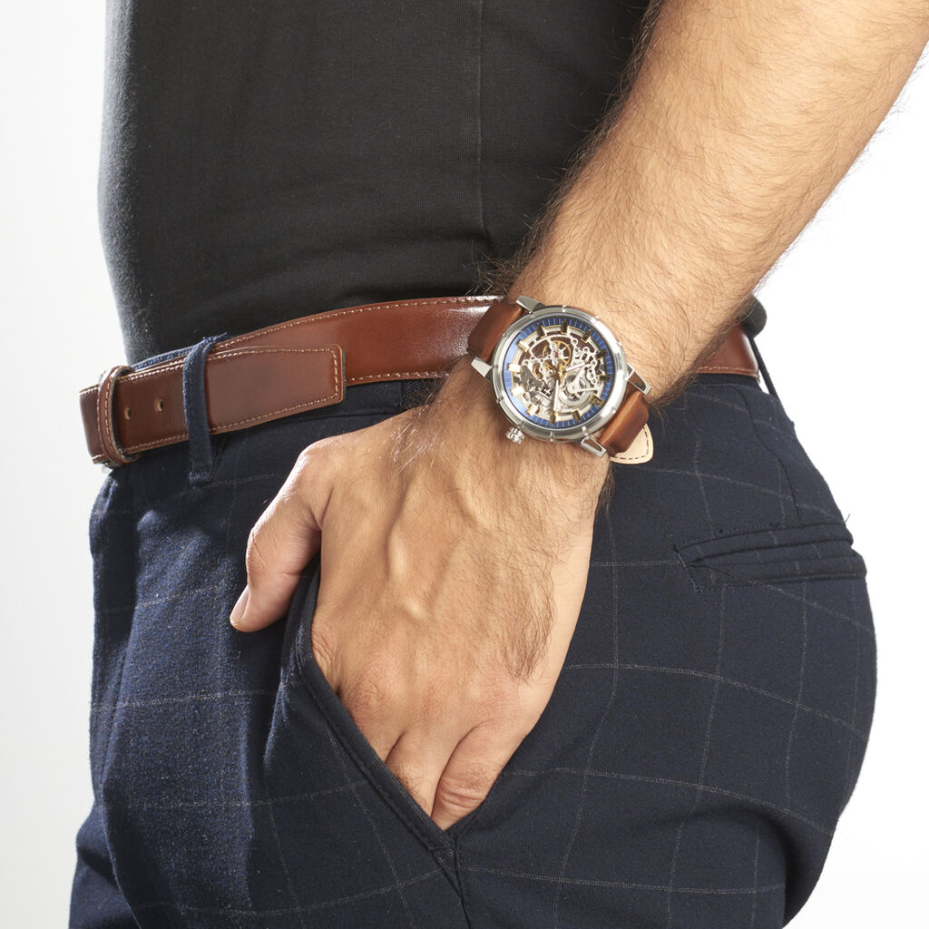 Montre Pierre Lannier Collection Automatic Bleu