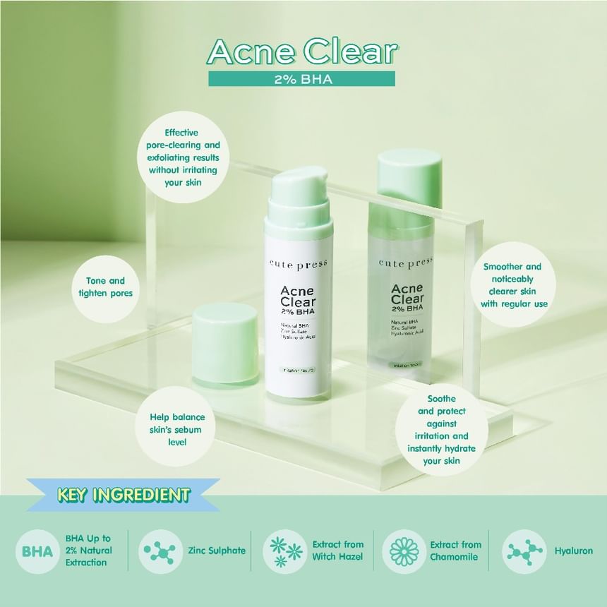 Cute Press - Acne Clear 2% BHA Gel Serum
