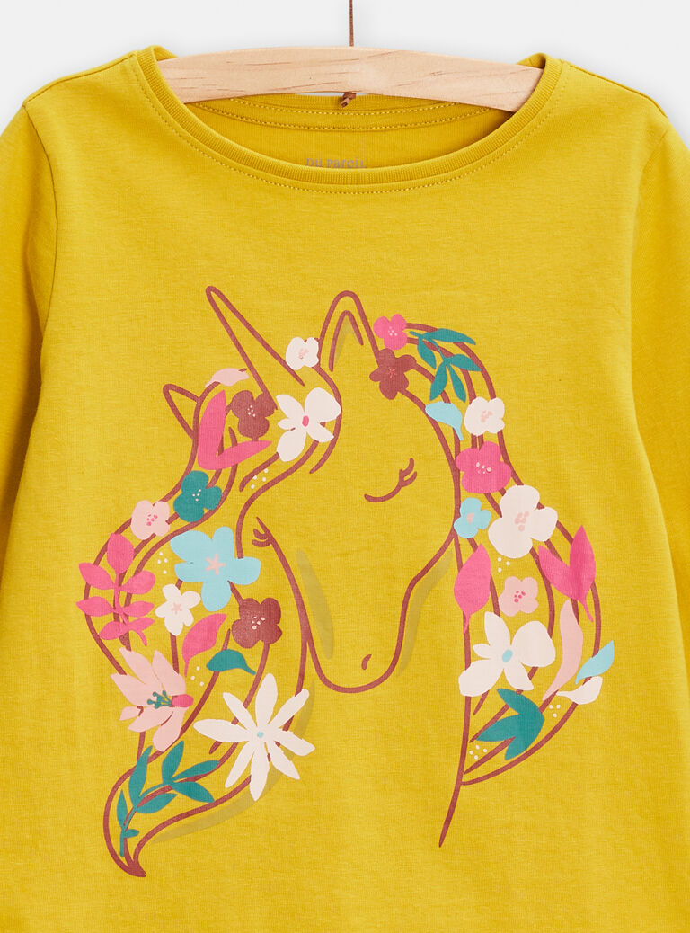 Pyjama vert animation cheval pour fille