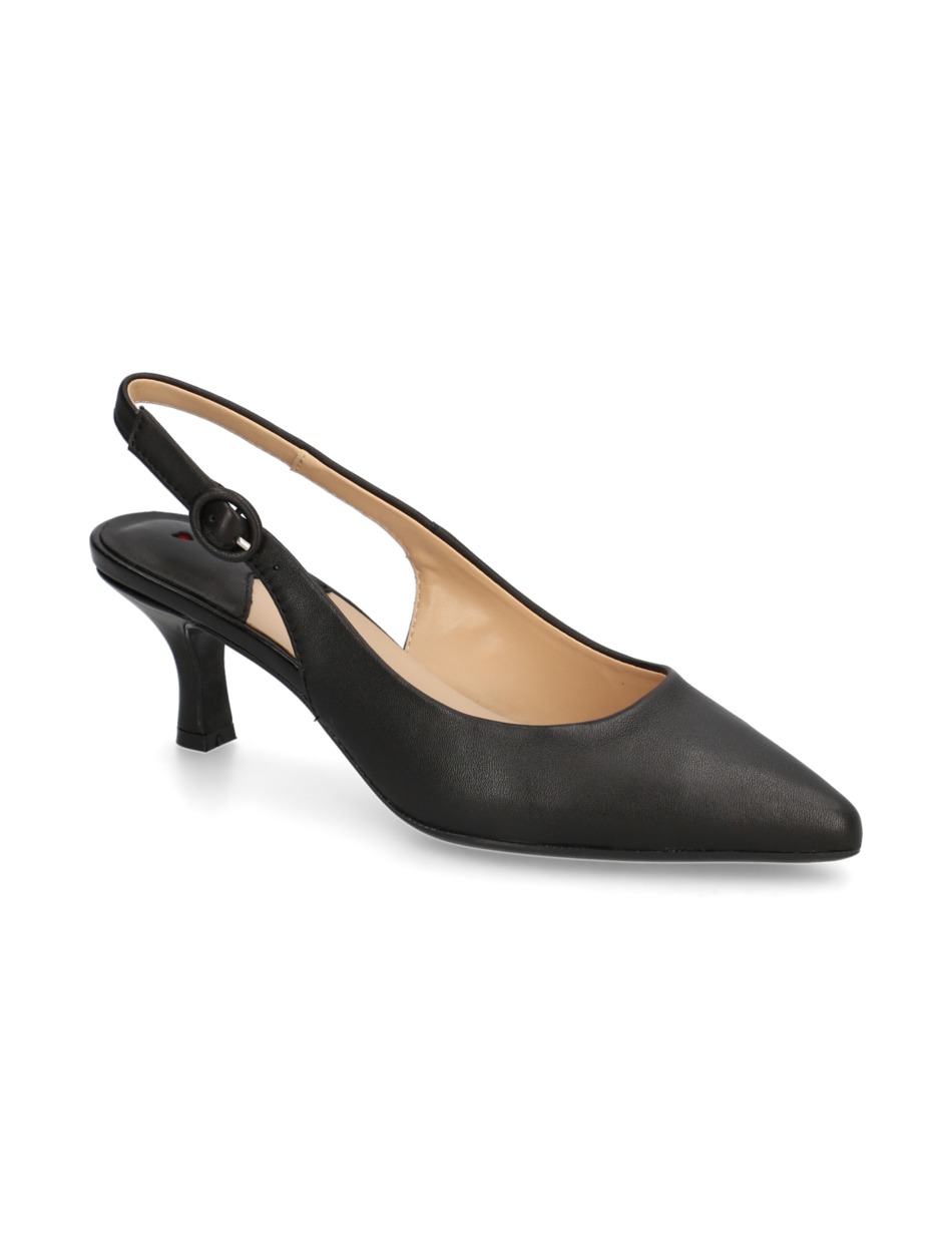 Glattleder Slingpumps
