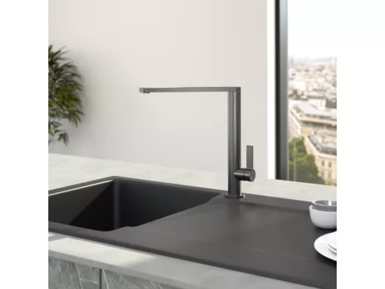Robinet cuisine VILLEROY ET BOCH Finera anthracite