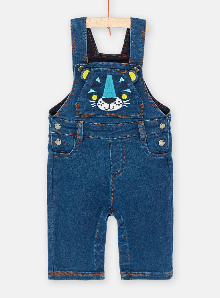Salopette en jean bleue pour bébé garçon