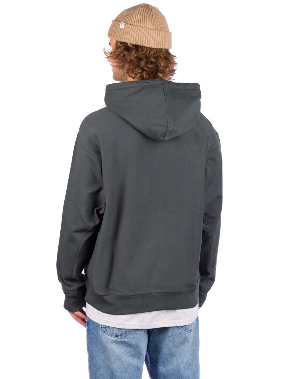 Carhartt WIP American Script Hoodie dark teal
