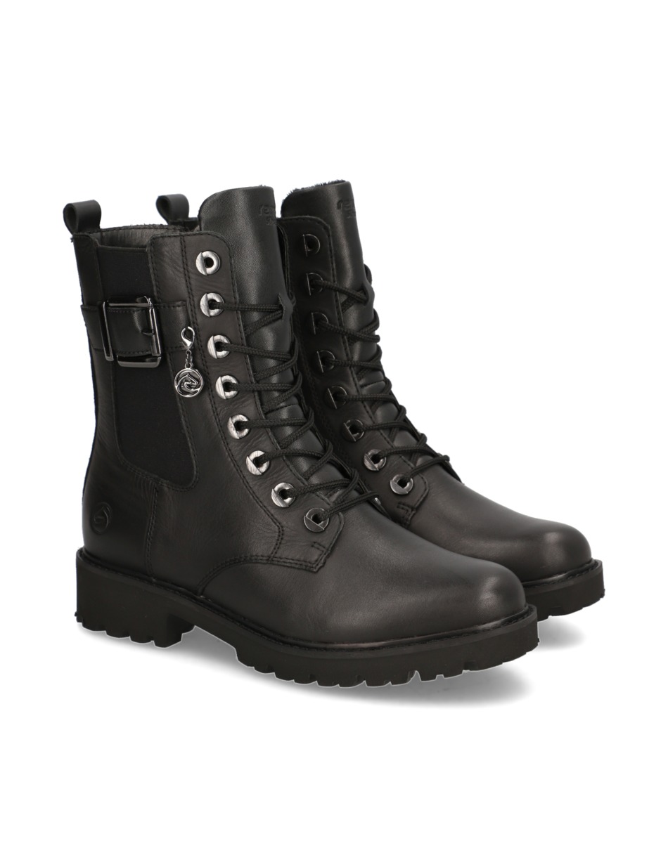 Lederkombination Stiefelette