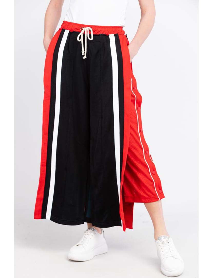 Ladies' Black and Red Trousers