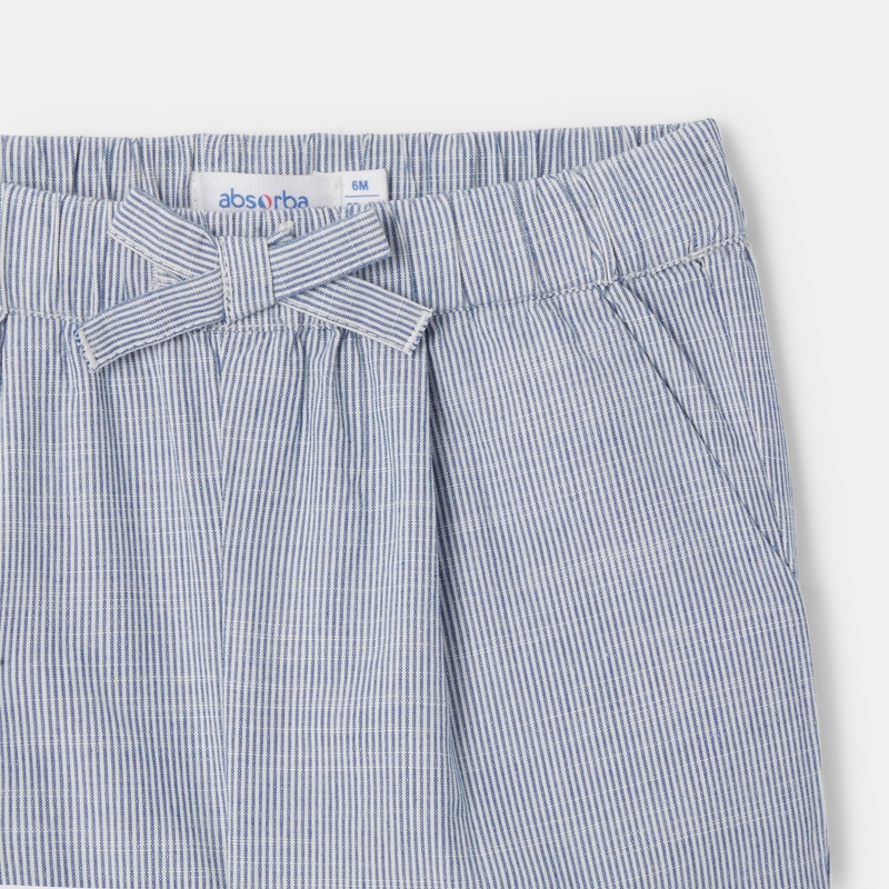 Pantalon en coton bio bleu mixte Absorba