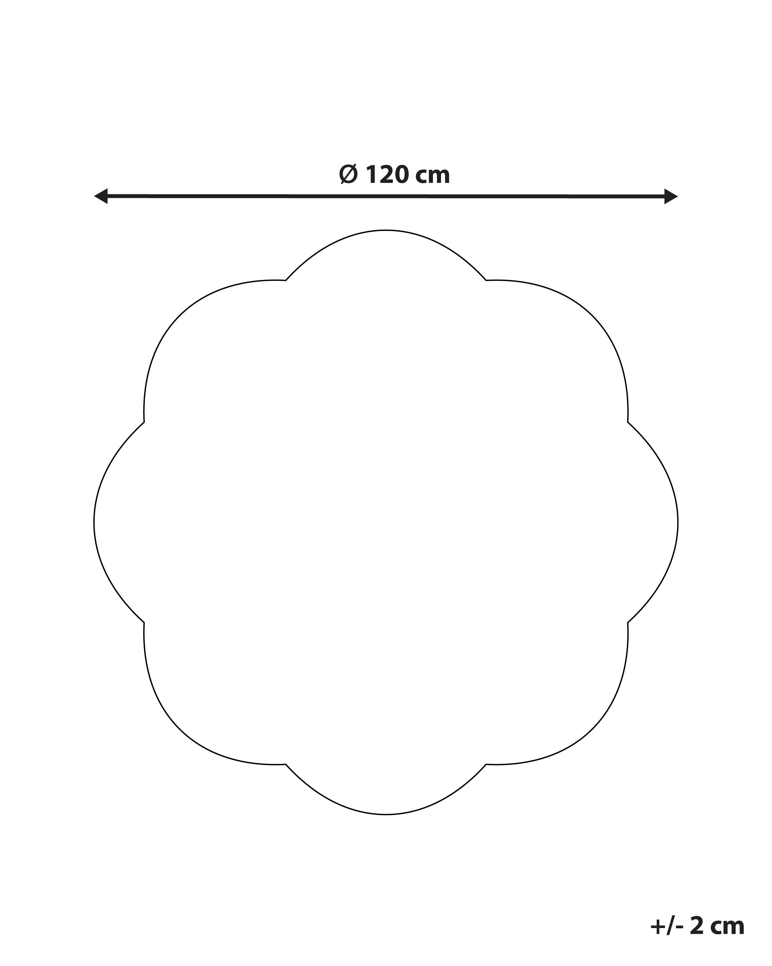 Kindervloerkleed THUMBELINA Gebroken wit ø 120 cm Wol