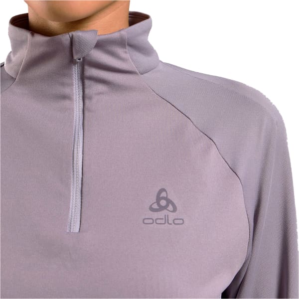 T-shirt running ODLO ESSENTIAL CERAMIWARM MID LAYER 1/2 ZIP W GRAY RIDGE
