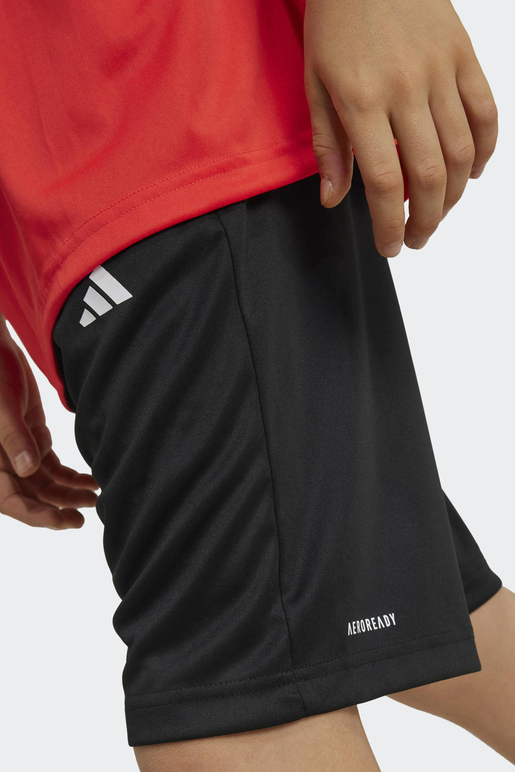 adidas T-shirt + short rood/zwart