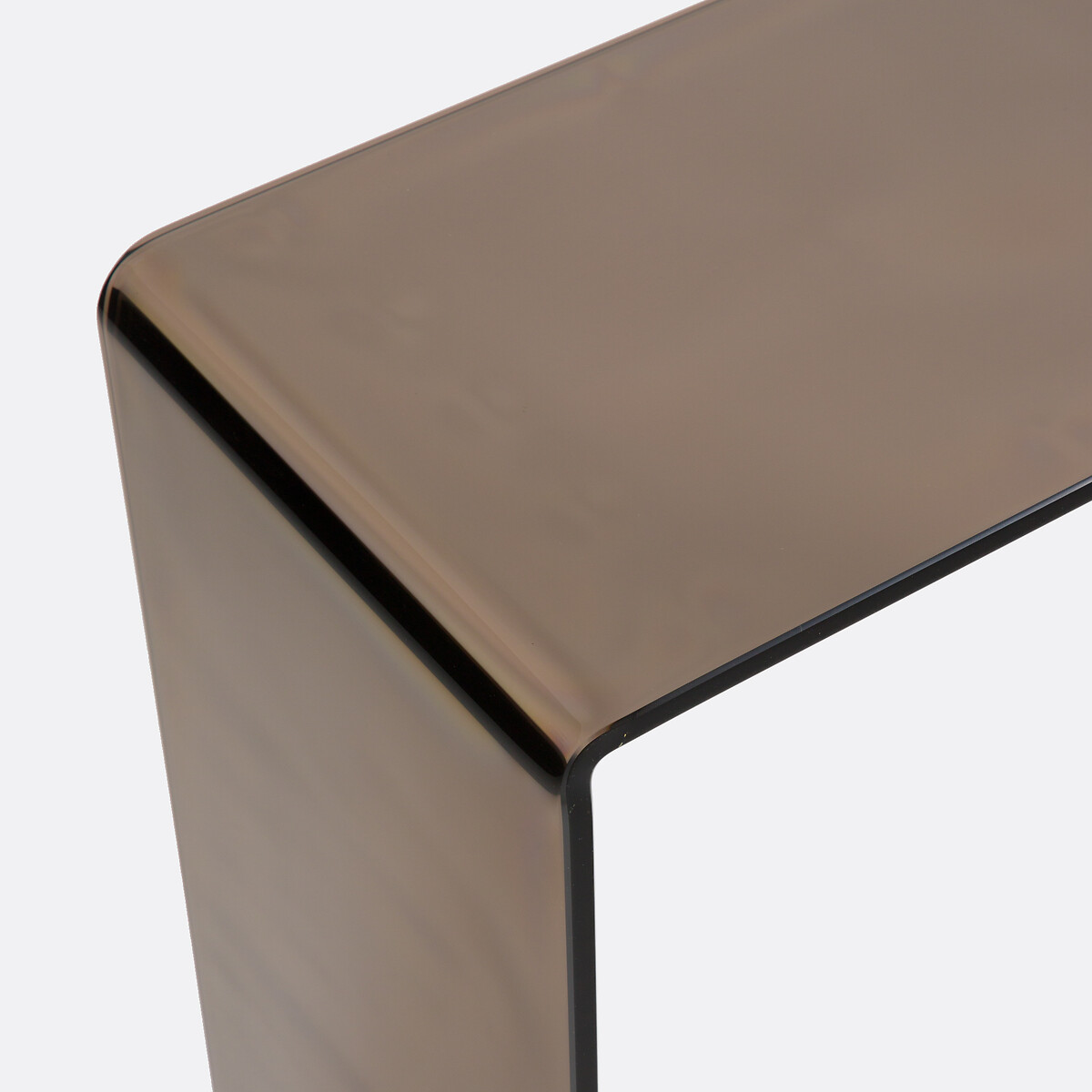 LA REDOUTE INTERIEURS<br>Mesa de parede em vidro temperado fumê, Joan