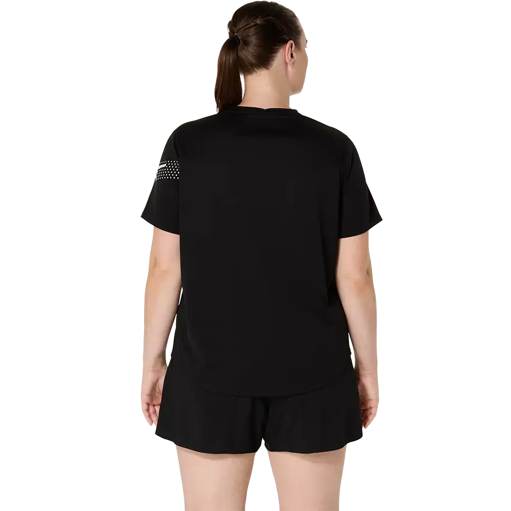 ASICS Icon Hardloopshirt Korte Mouwen Zwart Dames