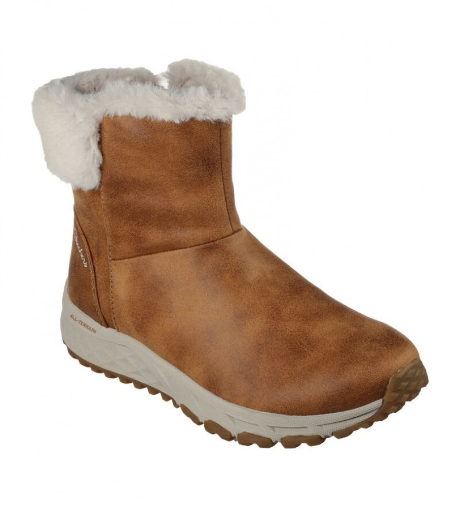 Tênis Skechers Escape Plan Cozy Collab Marrom