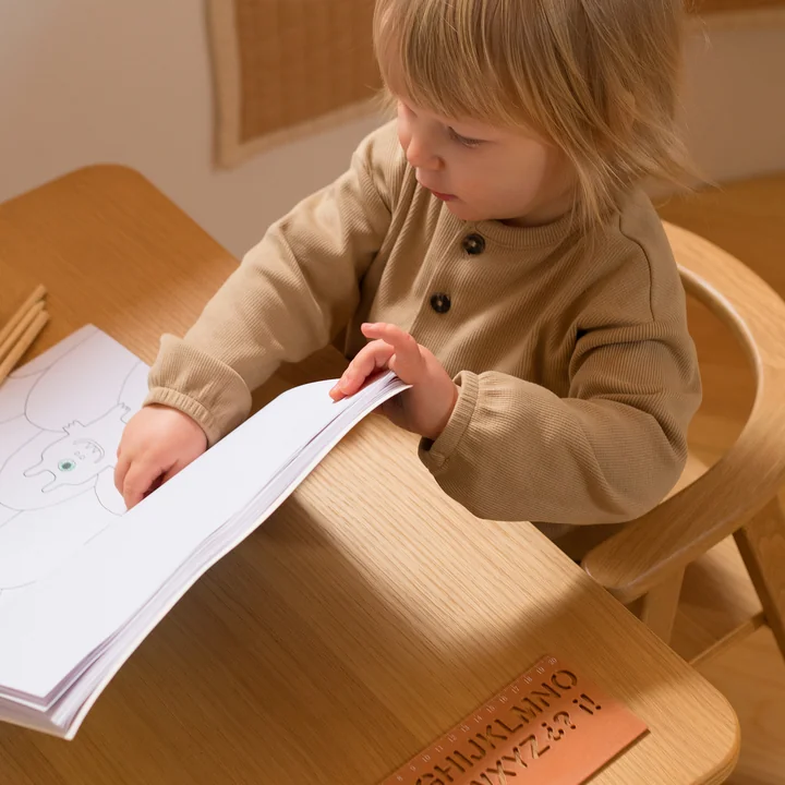 Nobodinoz - Growing Green Kinderstuhl, Eiche natur