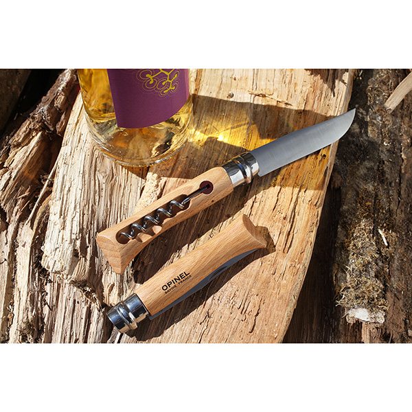 Couteau tire-bouchon pliant N°10 lame inox 10 cm Opinel