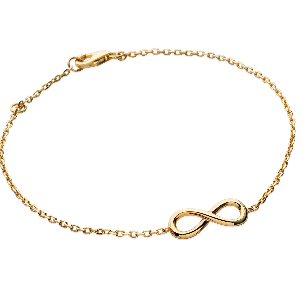 Bracelet Brillaxis plaqué or infini