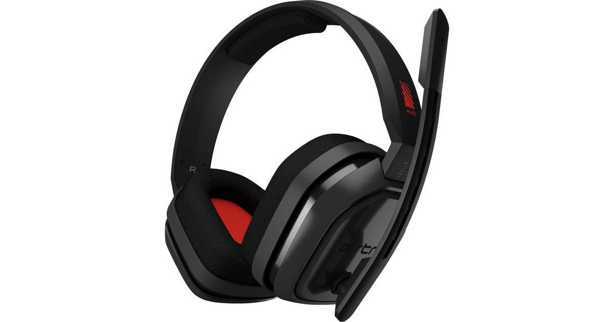ASTRO GamingA10 headset over-ear gaming headset  (Zwart/rood, Pc, PlayStation 4, Xbox One)
