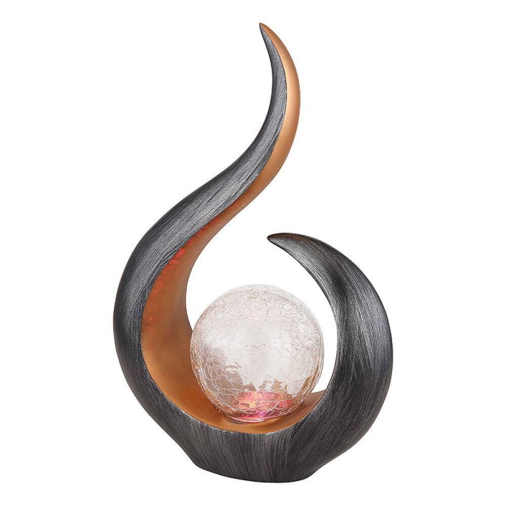 SOLCELLELAMPE GLOBO GLASSKULE FARGESKIFTENDE