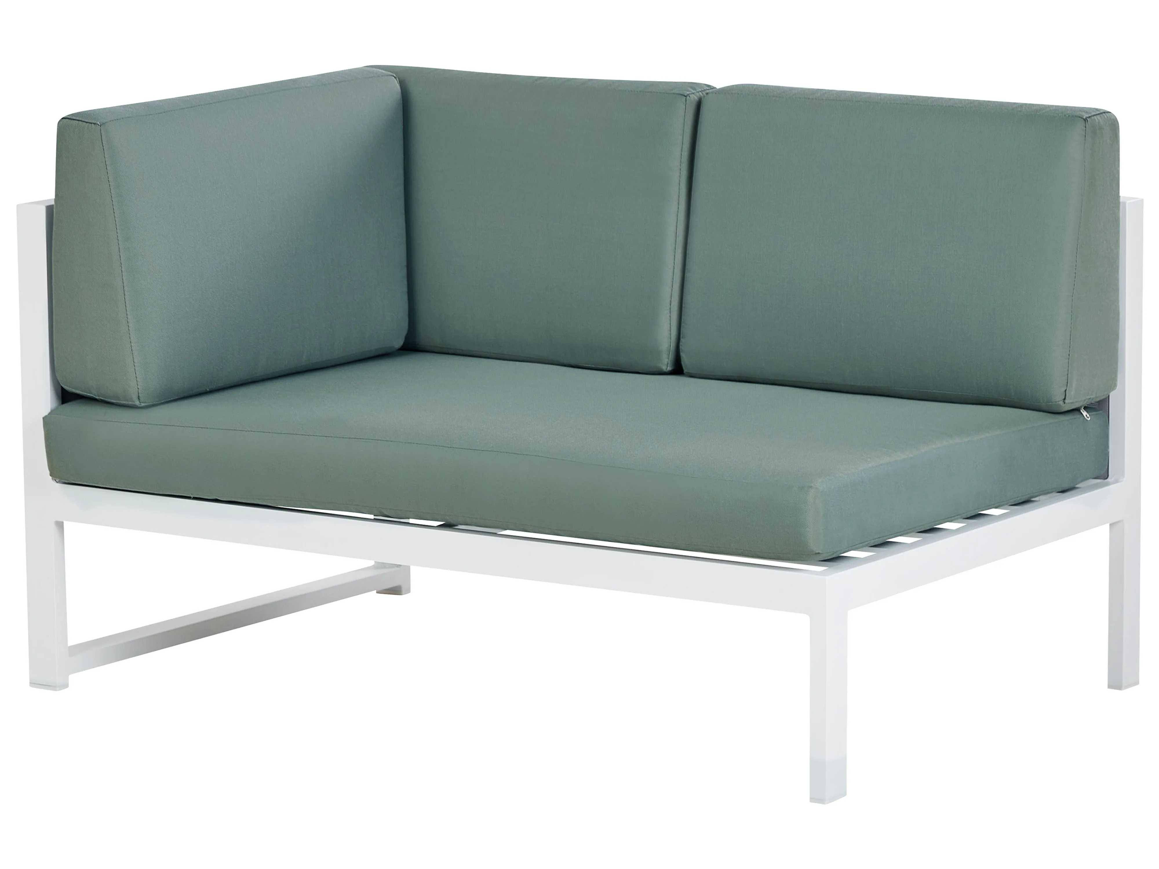 Tuin hoekloungeset met tafel 6-zits CASTELLA/FRATTE linkszijdig Metaal Groen