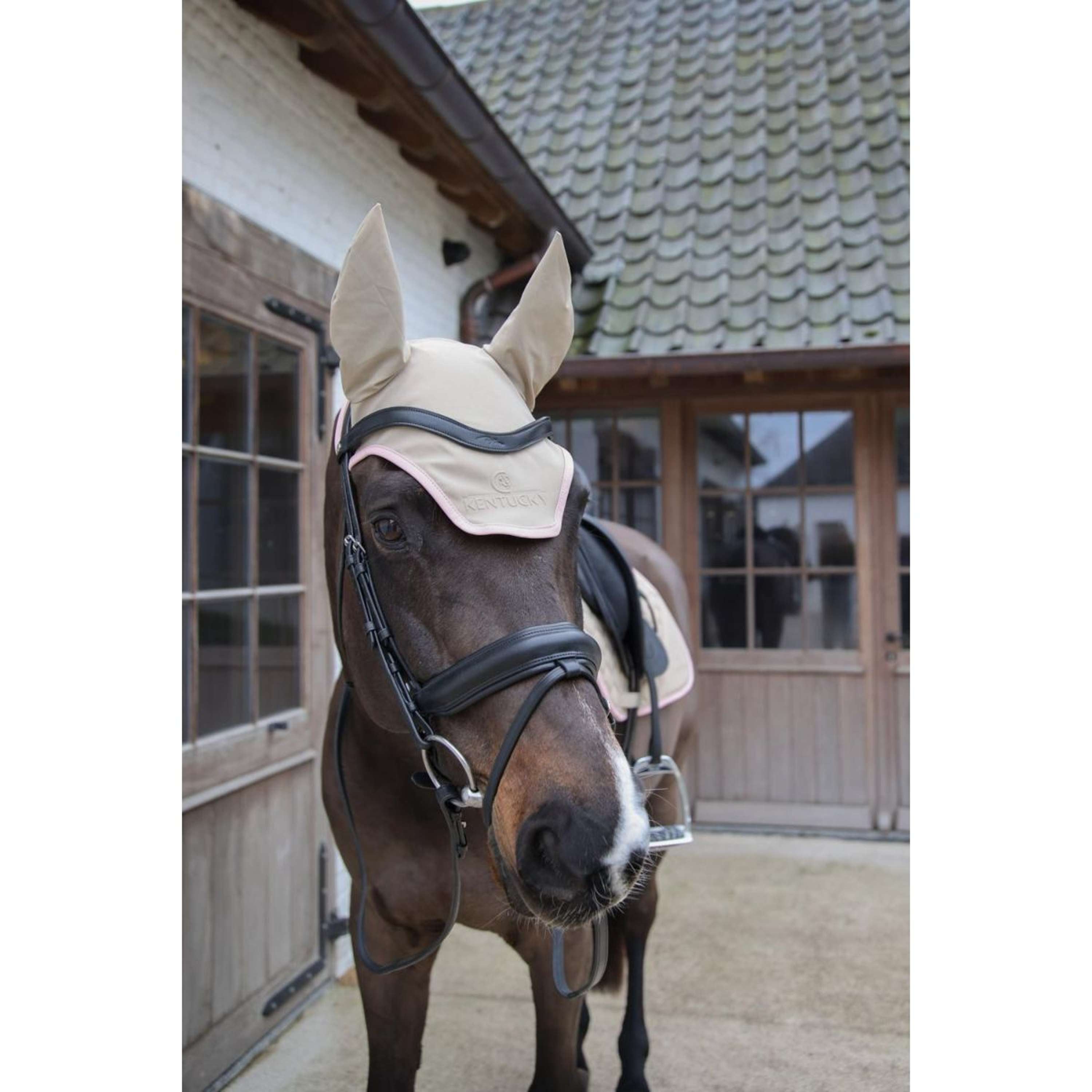 Kentucky Oornetje Wellington Softshell Beige/Oud Roze