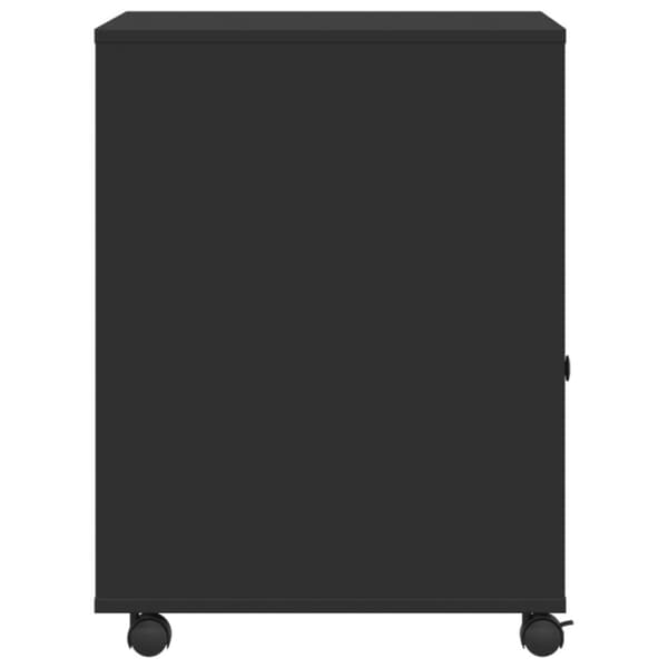 vidaXL Skriverstativ med hjul svart 60x50x67 cm