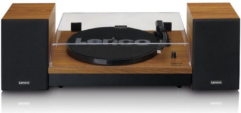 Lenco LS-310WD - Platenspeler met Bluetooth - Inclusief Speakers - Stereo - Hout