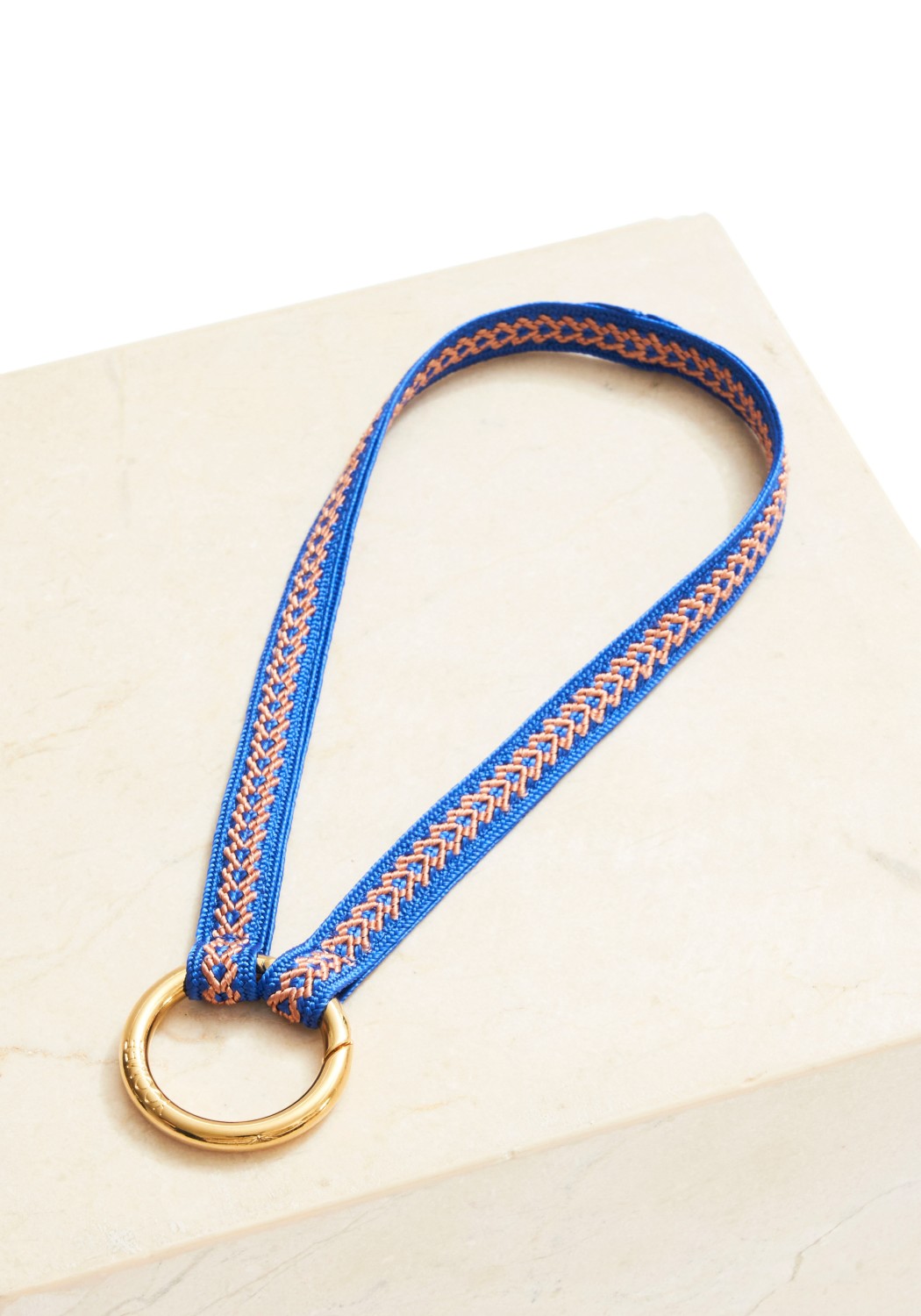 YOOMEE Mini-Schlüsselband Keychain Zahra Majorelle Silver