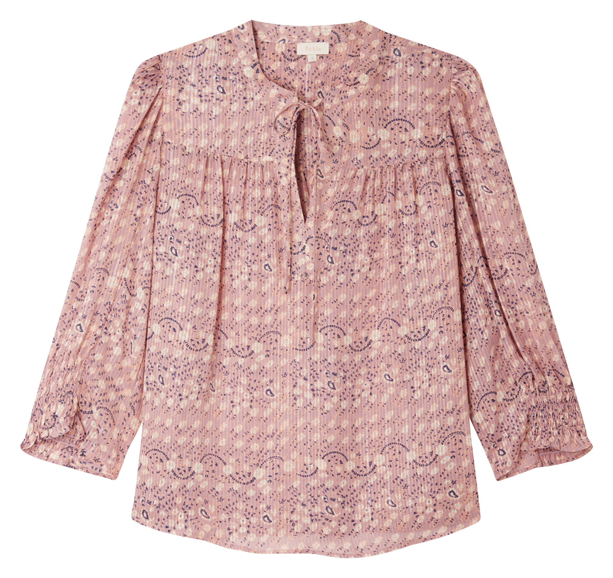 BELPHERA - Blouse droite à col rond | Rouge