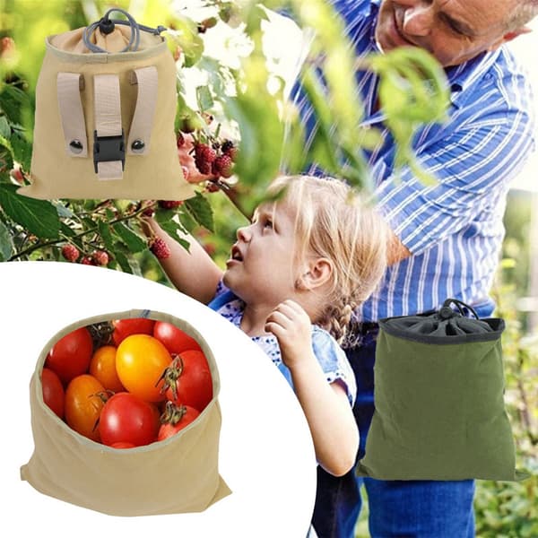 INF Canvas Foraging Pouch - Håndfri bærplukkepose