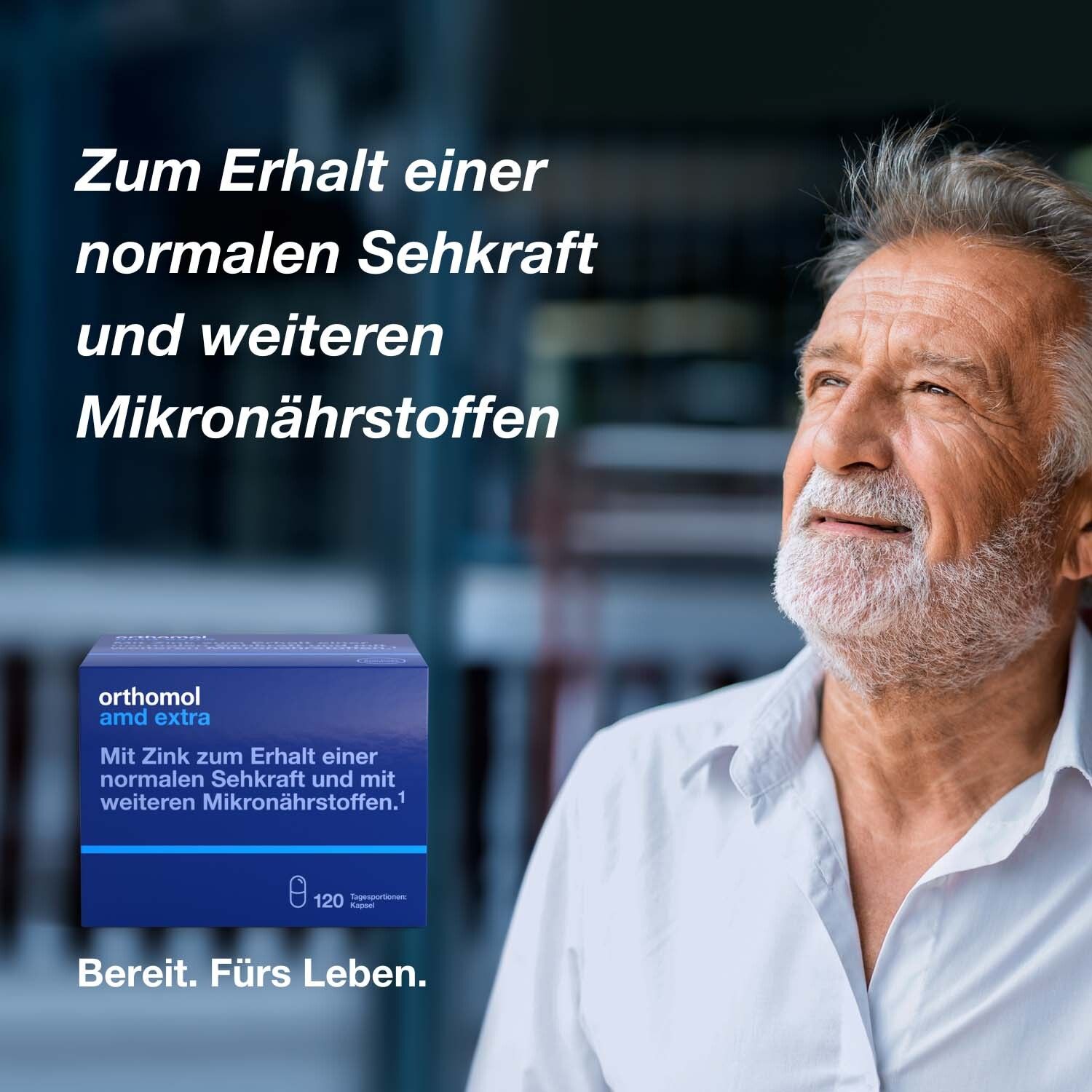 Orthomol AMD extra - Mikronährstoffe für den Erhalt normaler Sehkraft - mit Zink, Lutein und Zeaxanthin - Kapseln