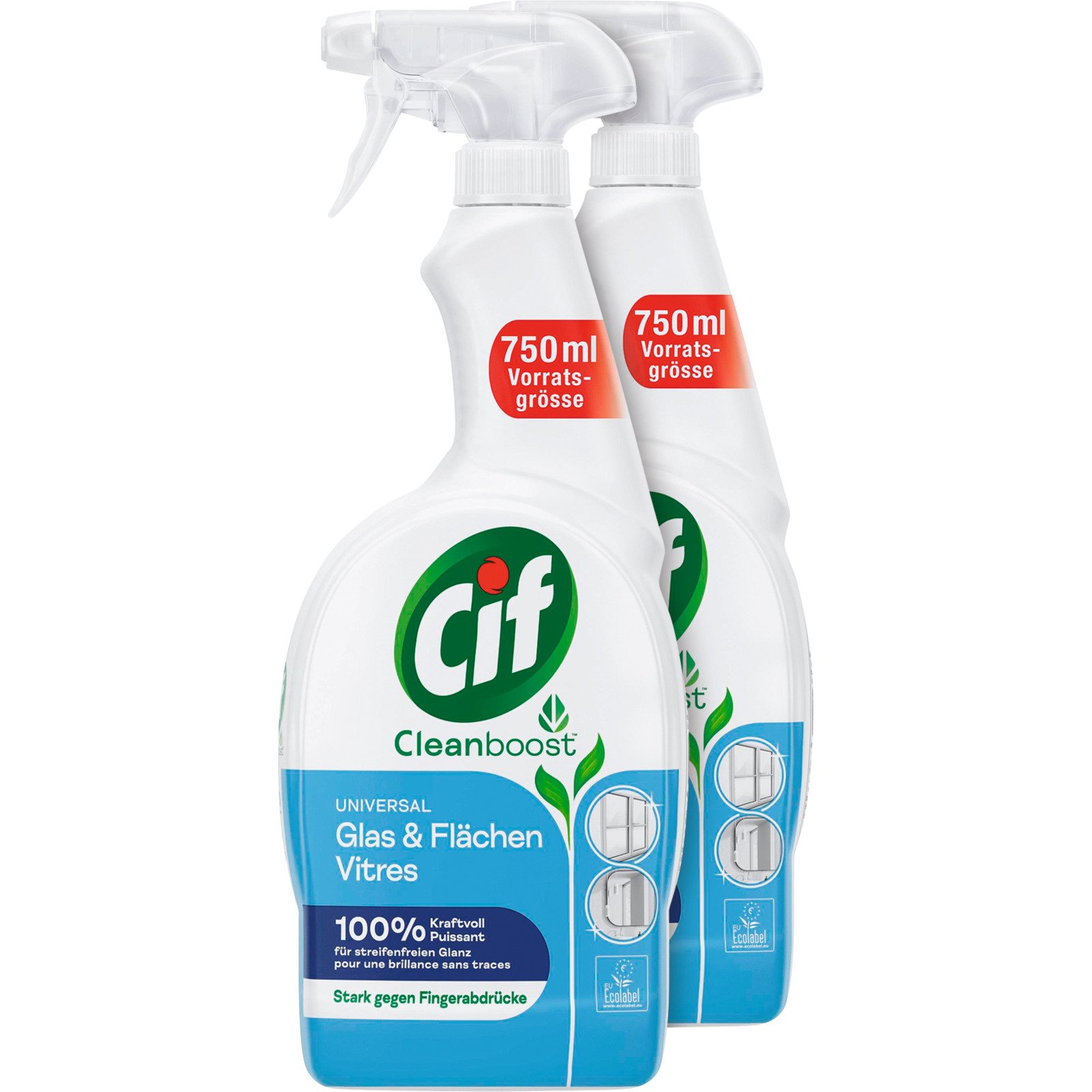 Cif Glasreiniger Power & Shine 2 x 750 ml