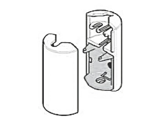 Kindveilige grijze snoerconnector