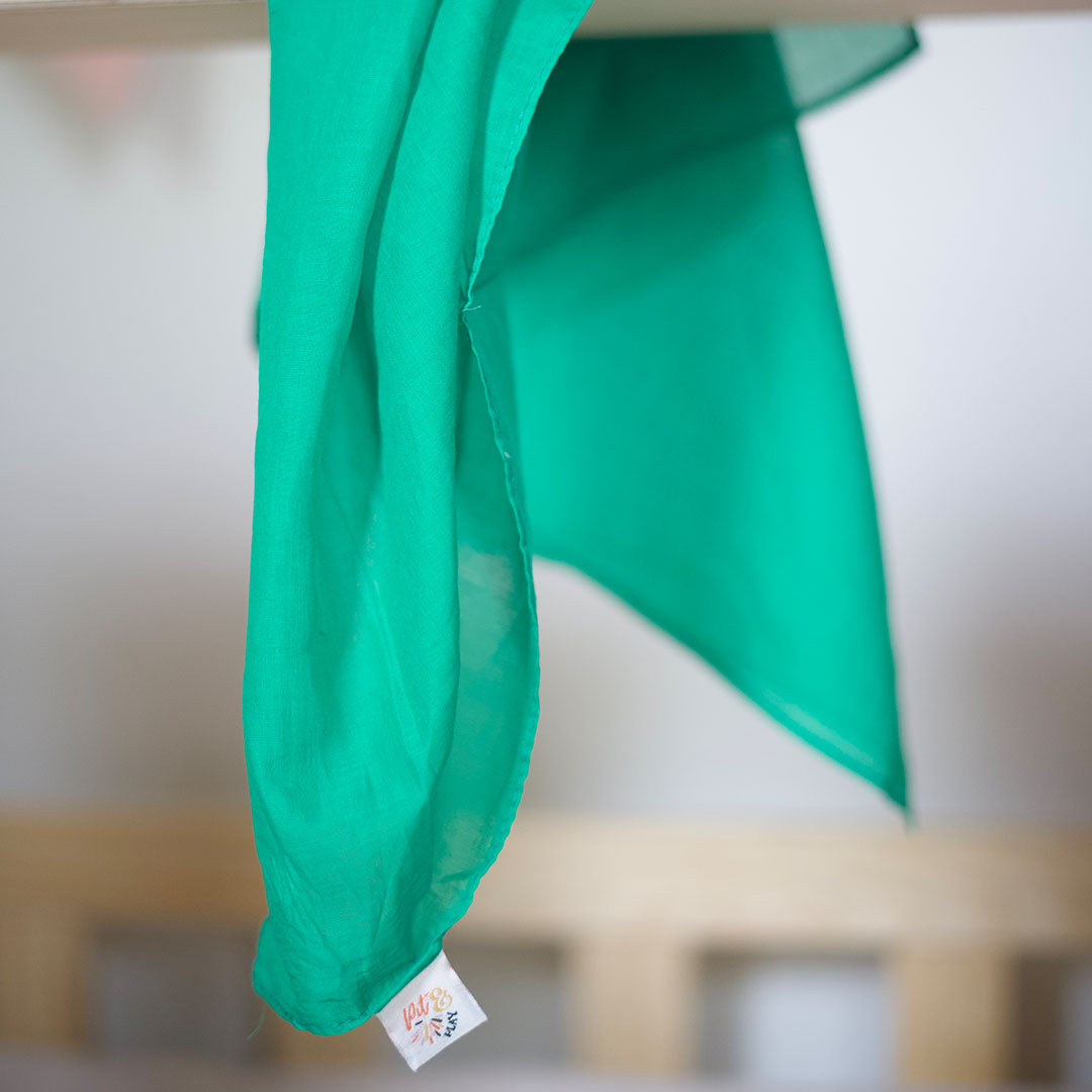 pit and play speeldoek regenboog - groen - 48x48 cm