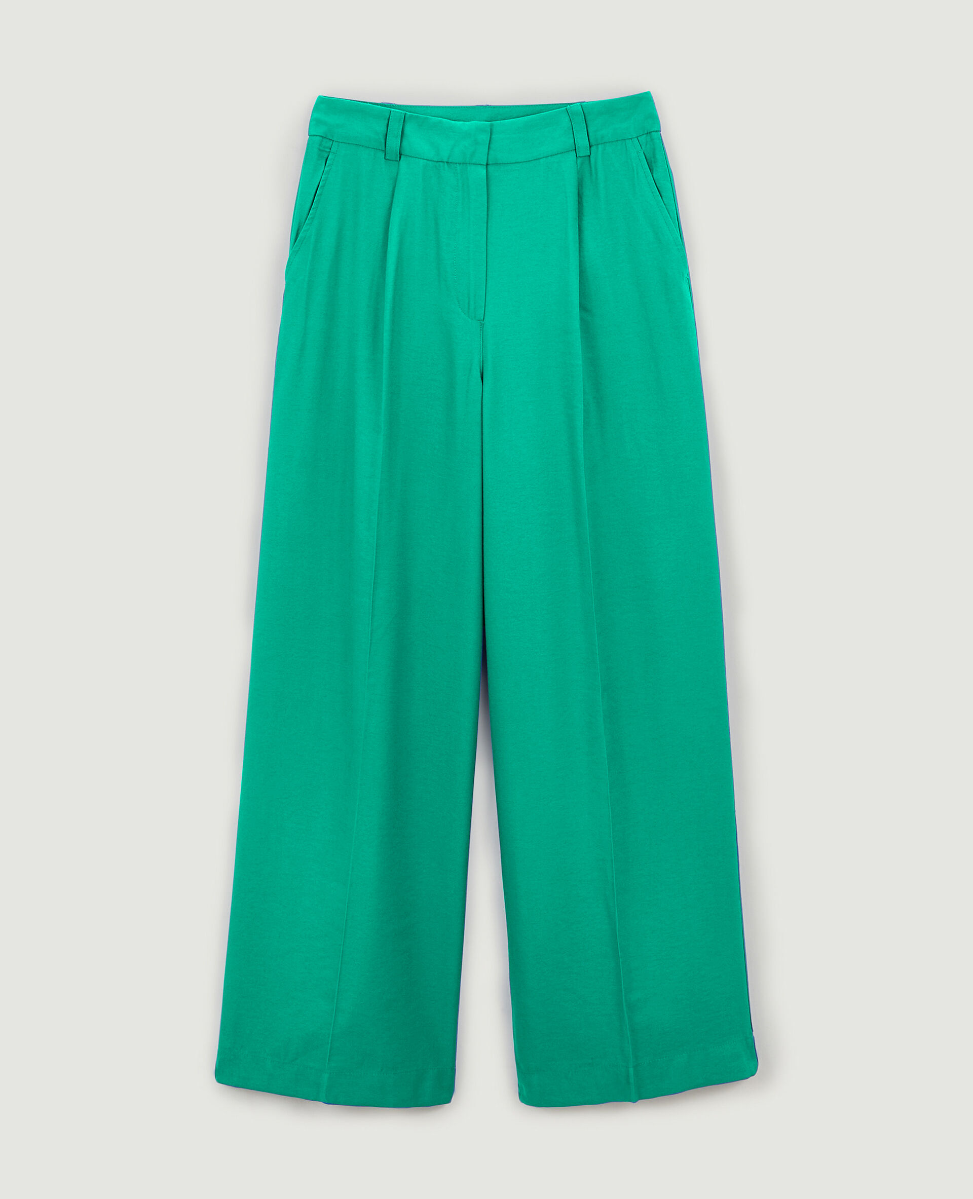 Pantalon à pinces - Vert olive