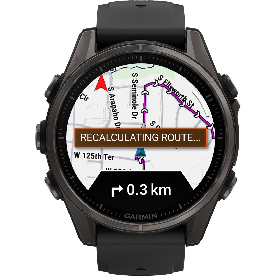 Garmin Fenix 8 - 43mm AMOLED Sapphire Schwarz / Carbongrau