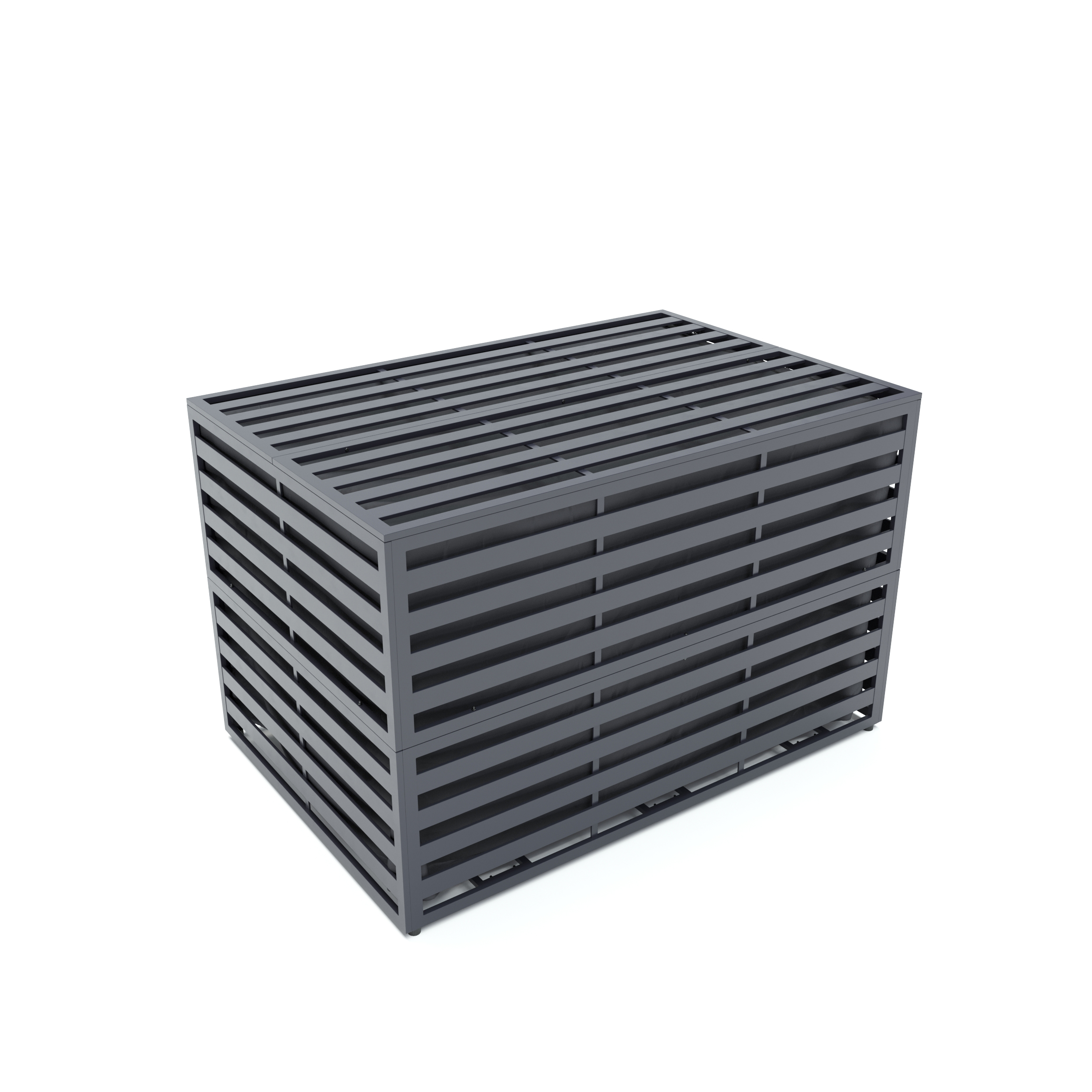 Kissenbox DALLAS Alu 150 x 100 x 100 cm anthrazit