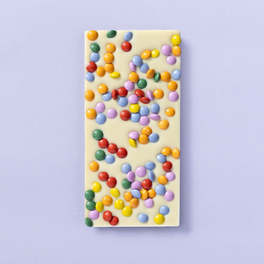 Chocoladereep wit smarties