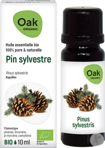 Oak Organic Pin Sylvestre Huile Essentielle 100% Pure Et Naturelle Flacon 10ml