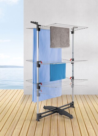 metaltex Wäscheständer CICLONE VARIO silberfarbig