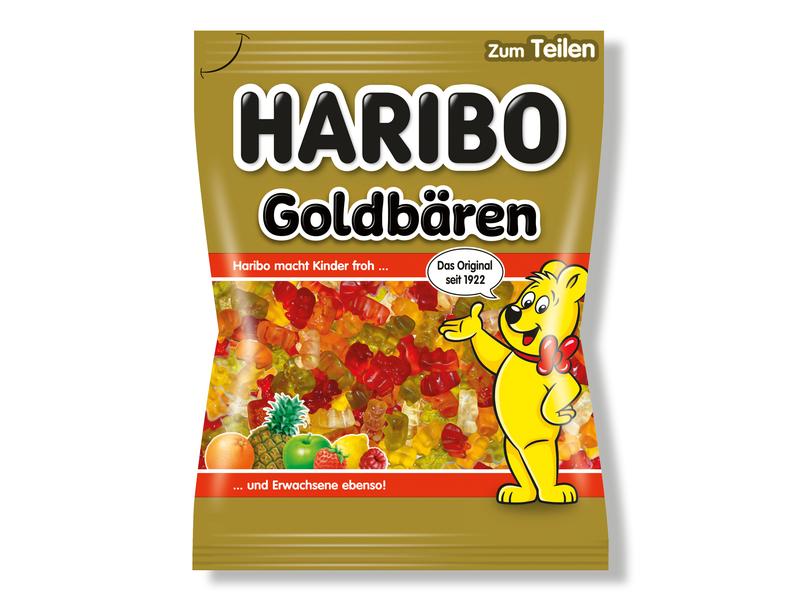 Haribo Gummibonbons Goldbären 200 g Feine Kaubonbons zum Naschen und Teilen